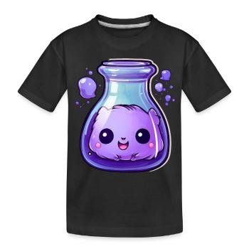 Cute Kawaii Potion - Kids' Premium Organic T-Shirt - black - Front