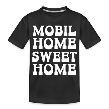 mobil home sweet home - T-shirt bio Premium Enfant - noir - Devant