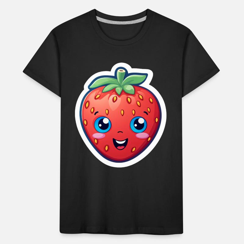 Erdbeere Anime Kinder Premium Bio T-Shirt