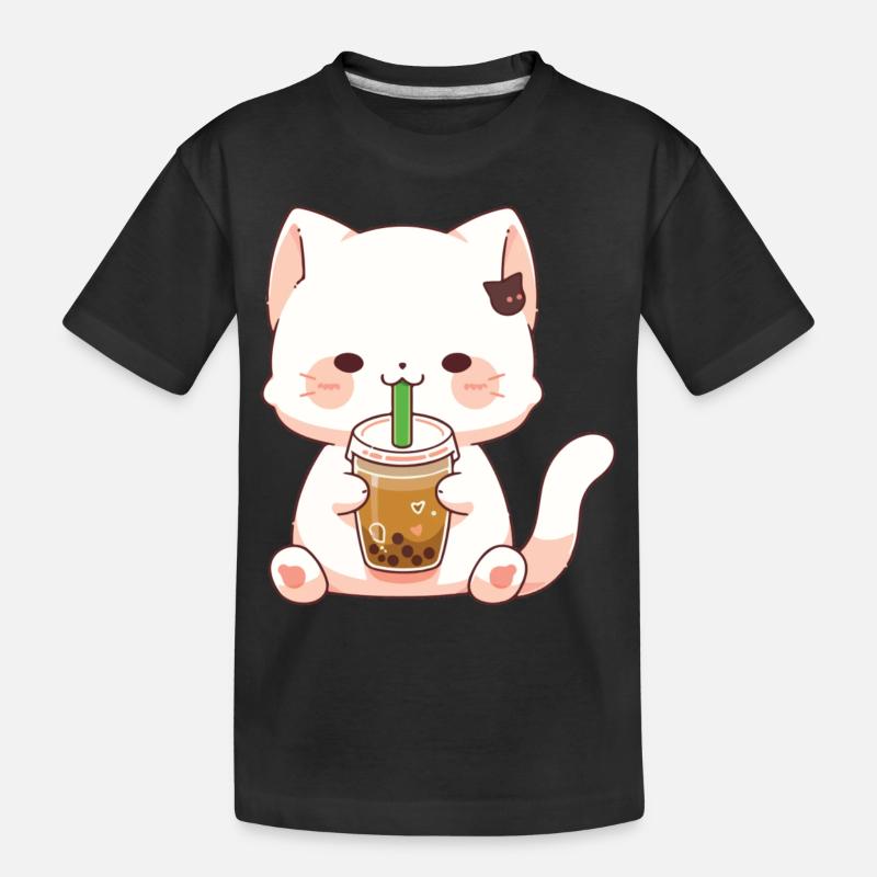 Chat mignon #2 - T-shirt bio Premium Enfant - noir