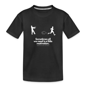 Motivation supplémentaire pour Runner Zombie - T-shirt bio Premium Enfant - noir - Devant