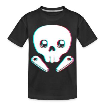 Flipper Pinball - Kids' Premium Organic T-Shirt - black - Front