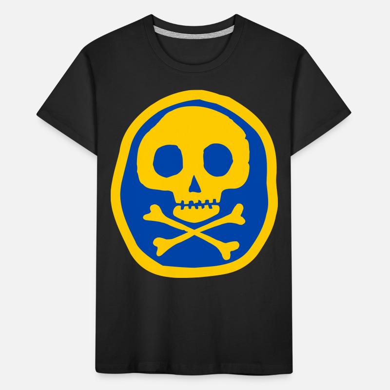 Skull and bones Kids' Premium Organic T-Shirt
