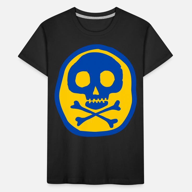 Skull and bones Kids' Premium Organic T-Shirt