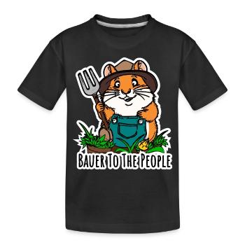 Éleveur de hamsters - Bauer To The People Landwirt - T-shirt bio Premium Enfant - noir - Devant