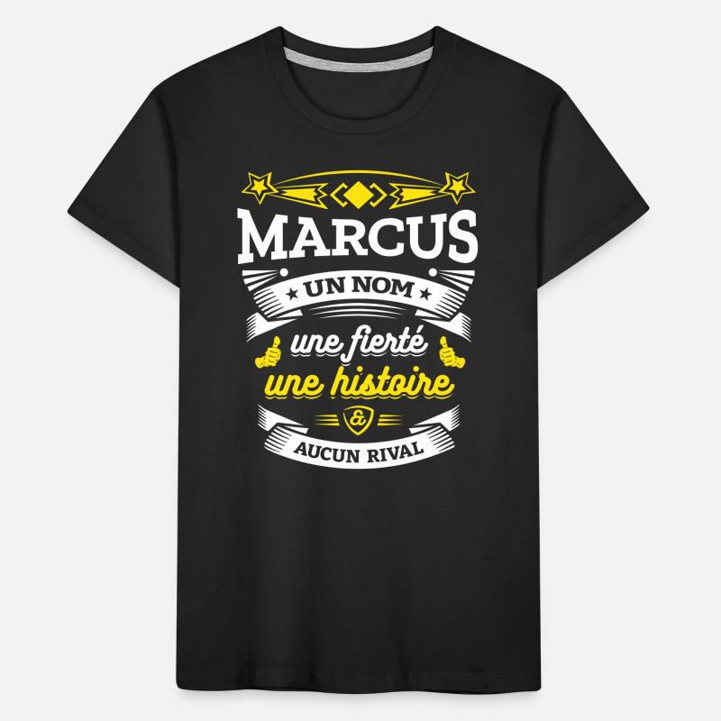 MARCUS UN NOM UNE FIERTÉ AUCUN RIVAL T-shirt bio Premium Enfant