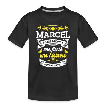 MARCEL UN NOM UNE FIERTÉ AUCUN RIVAL - T-shirt bio Premium Enfant - noir - Devant
