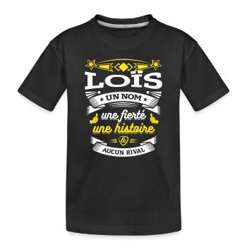 LOÏS PARFAIT - PRENOM LOÏS - T-shirt bio Premium Enfant - noir - Devant