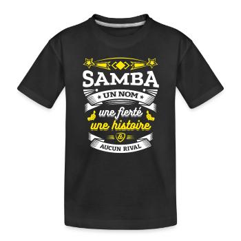 SAMBA UN NOM UNE FIERTÉ AUCUN RIVAL - T-shirt bio Premium Enfant - noir - Devant