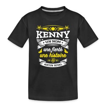 KENNY UN NOM UNE FIERTÉ AUCUN RIVAL - T-shirt bio Premium Enfant - noir - Devant