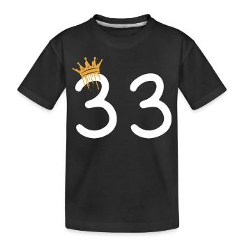 33 - T-shirt bio Premium Enfant - noir - Devant