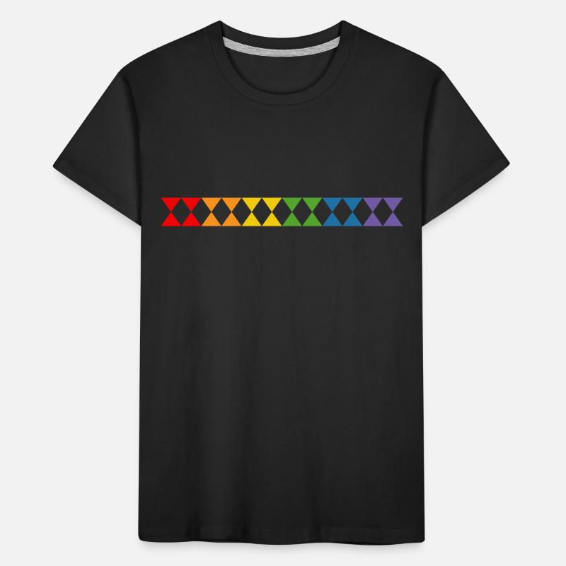 Triangles arc-en-ciel T-shirt bio Premium Enfant