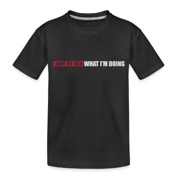 Aucune idée - T-shirt bio Premium Enfant - noir - Devant