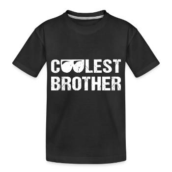 Cooles Brother Cool Bruder - Kids' Premium Organic T-Shirt - black - Front