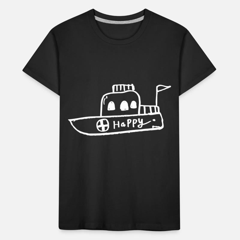 Boot Glücklich Kinder Premium Bio T-Shirt