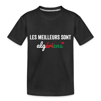 The best are Algerians - Kids' Premium Organic T-Shirt - black - Front