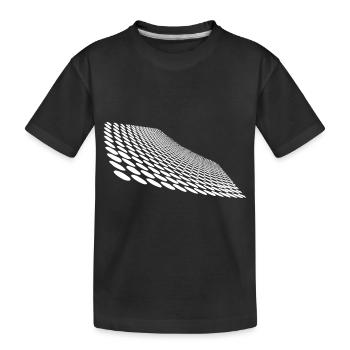 Points géométriques sur la surface d’horizon incurvée - T-shirt bio Premium Enfant - noir - Devant