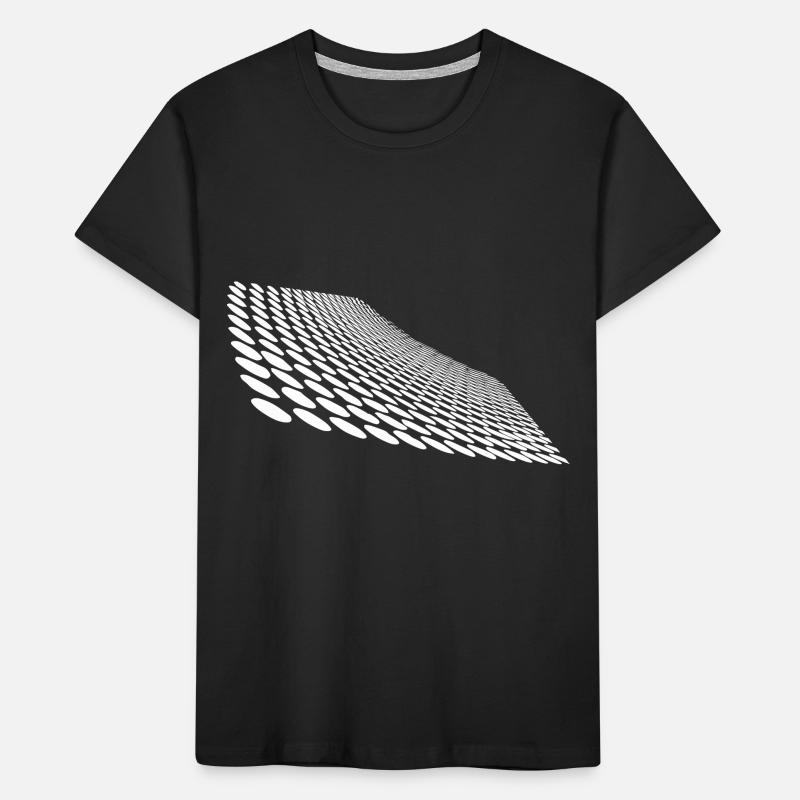 Points géométriques sur la surface d’horizon incurvée T-shirt bio Premium Enfant