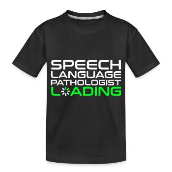Speech Therapist Speech Therapy Speech Therapist - Kids' Premium Organic T-Shirt - black - Front
