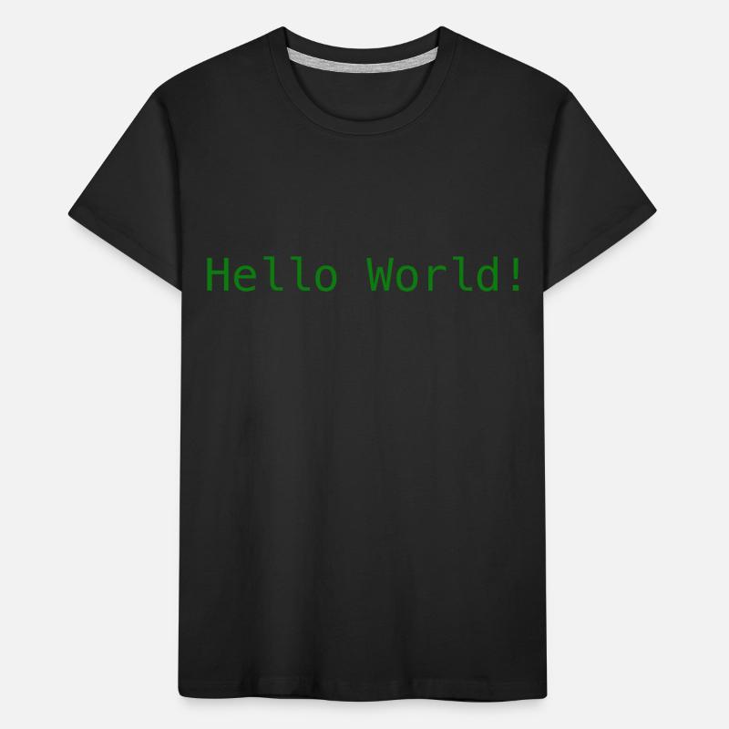 Hello World ! Kids' Premium Organic T-Shirt