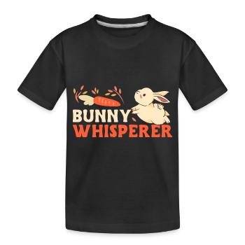 Rabbit Rabbit - Kids' Premium Organic T-Shirt - black - Front