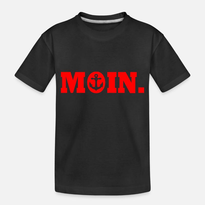 Moin - Kinder Premium Bio T-Shirt - Schwarz