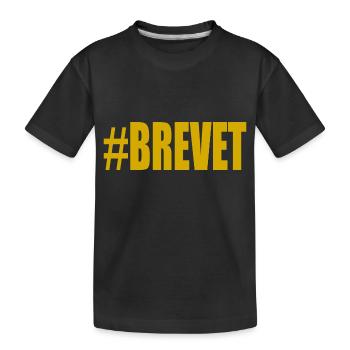 BAC. BACCALAUREAT. BREVET. DNB. EXAMEN. BRAVO - T-shirt bio Premium Enfant - noir - Devant