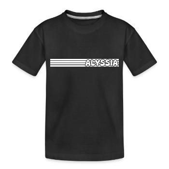 Style Alyssia - T-shirt bio Premium Enfant - noir - Devant