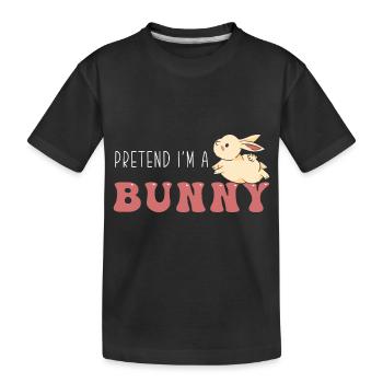 Rabbit Rabbit - Kids' Premium Organic T-Shirt - black - Front