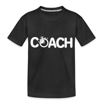 Coach, you're going to get the coaching jersey wet - Kids' Premium Organic T-Shirt - black - Front