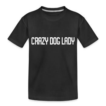 Citation de Crazy Dog Lady - T-shirt bio Premium Enfant - noir - Devant
