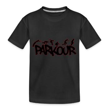 Parkour Freerunning Traceur | Colors can be changed - Kids' Premium Organic T-Shirt - black - Front