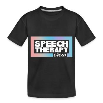 Speech Therapist Speech Therapy Speech Therapist - Kids' Premium Organic T-Shirt - black - Front