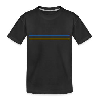 Design minimaliste en Ukraine - pour la solidarité - T-shirt bio Premium Enfant - noir - Devant