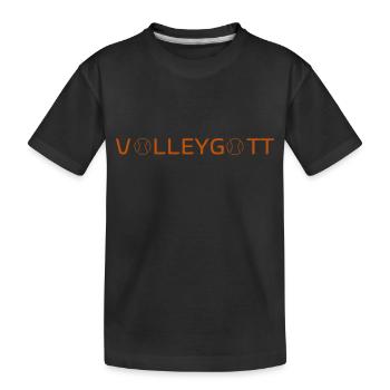 Volley god ball orange transparent - T-shirt bio Premium Enfant - noir - Devant
