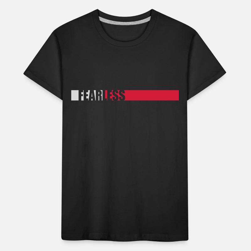 fearless Text Quote Design Kids' Premium Organic T-Shirt