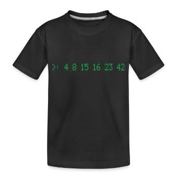 Lost Numbers - Kinder Premium Bio T-Shirt - Schwarz - Vorne