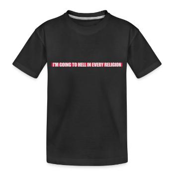 En allant en enfer - T-shirt bio Premium Enfant - noir - Devant