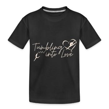 Gymnaste de la Saint-Valentin 14 février Danseuse de gymnastique - T-shirt bio Premium Enfant - noir - Devant