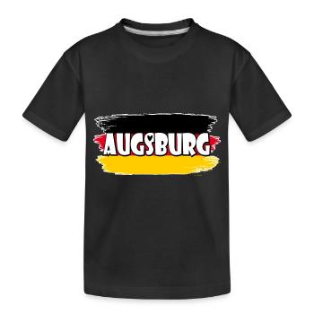 Pavillon : Augsbourg Allemagne - T-shirt bio Premium Enfant - noir - Devant