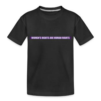 womens rights feminist quote - Kids' Premium Organic T-Shirt - black - Front