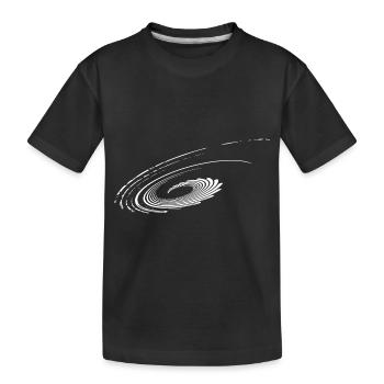 Plans géométriques Paraboles Ellipses Lignes - T-shirt bio Premium Enfant - noir - Devant