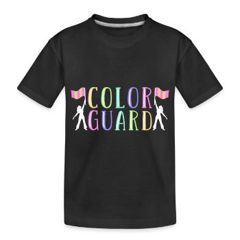 Color Guard - Kinder Premium Bio T-Shirt - Schwarz - Vorne