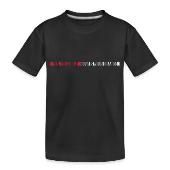 célibataire maintenant votre chance - T-shirt bio Premium Enfant - noir - Devant