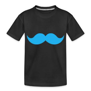 Prostatakrebs Bewusstsein Schnurrbart - Kinder Premium Bio T-Shirt - Schwarz - Vorne