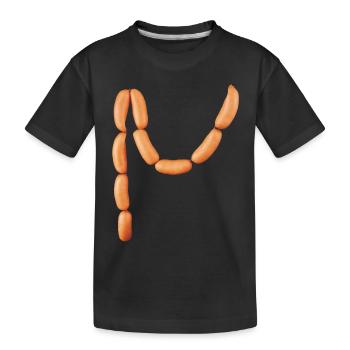 Die Würstchen der Wiener - Kinder Premium Bio T-Shirt - Schwarz - Vorne