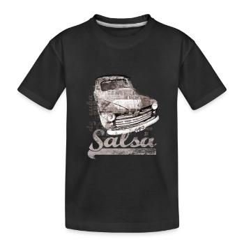 salsa - Kinder Premium Bio T-Shirt - Schwarz - Vorne