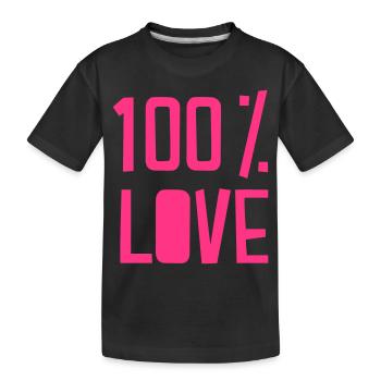 Love - Kinder Premium Bio T-Shirt - Schwarz - Vorne