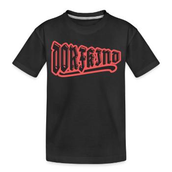 dorf dorfkind stadt stadtkind dorfi bauer landei - Kinder Premium Bio T-Shirt - Schwarz - Vorne