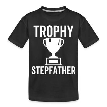 Trophäe Stiefvater - Kinder Premium Bio T-Shirt - Schwarz - Vorne